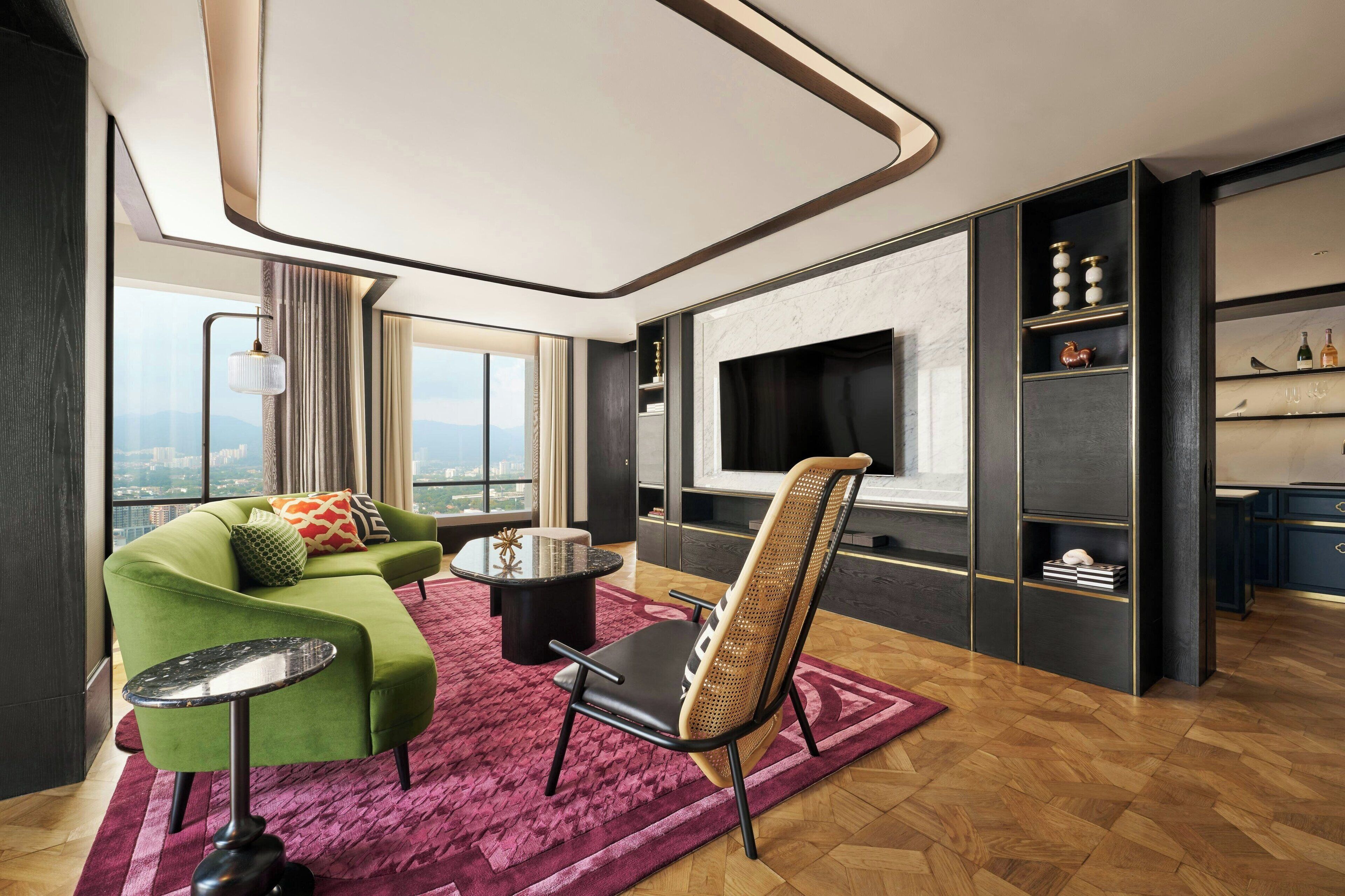 Presidential Suite, 1 Bedroom, Non Smoking | Living room | 55-inch Smart TV with satellite channels