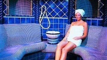 Sauna seca, banho turco/hammam, tratamentos corporais, aromaterapia