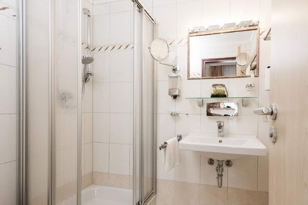 free toiletries, hair dryer, towels, soap