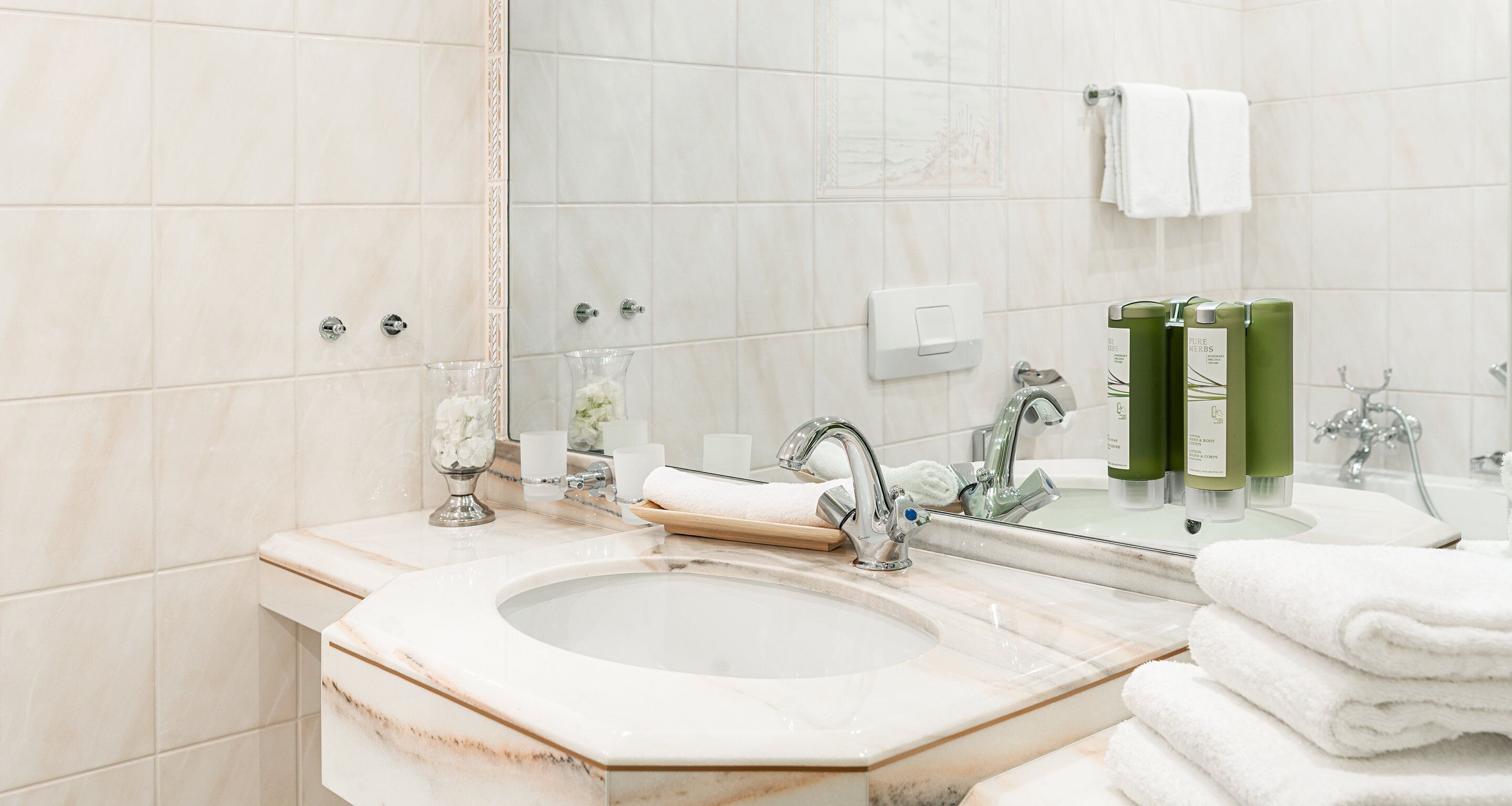 free toiletries, hair dryer, bathrobes, slippers