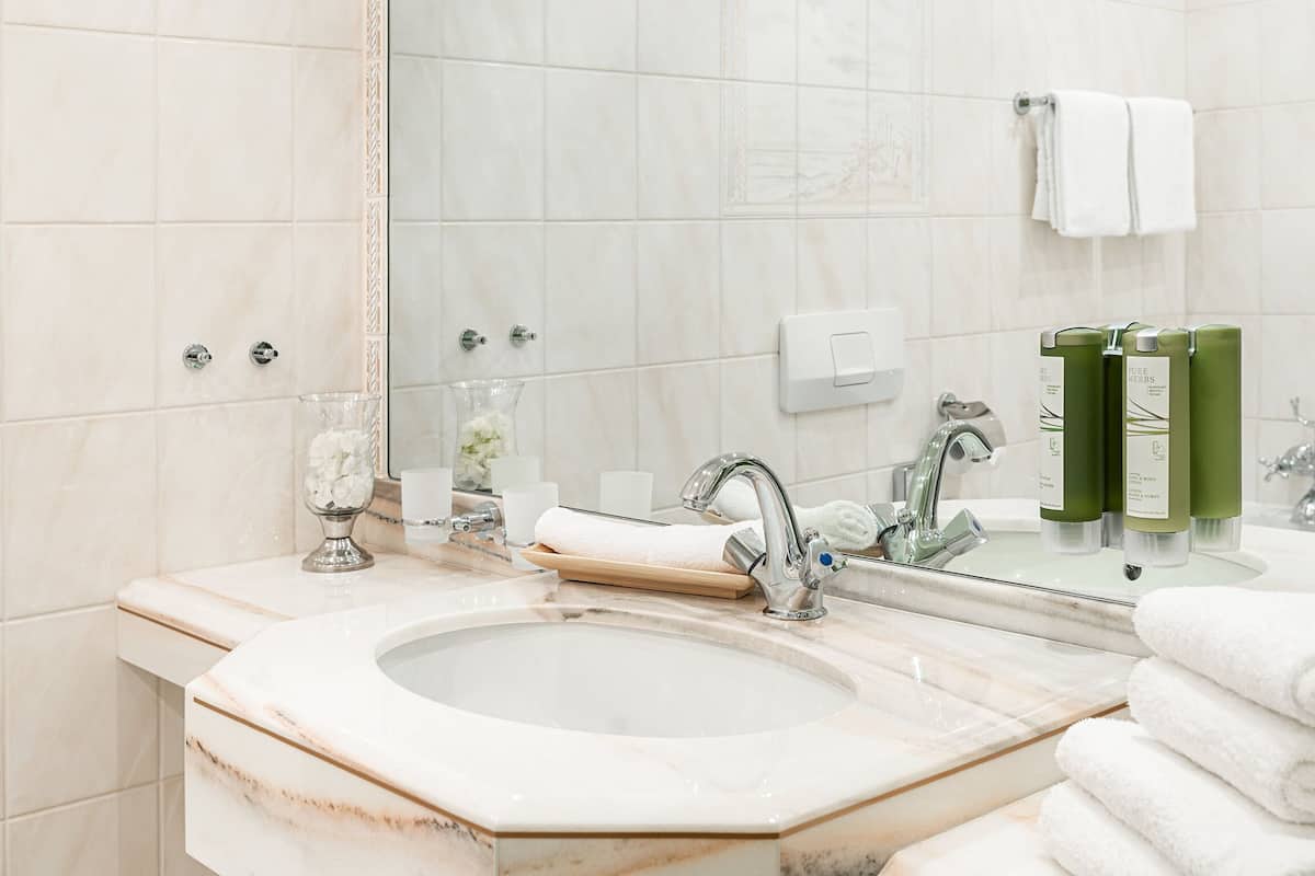 free toiletries, hair dryer, bathrobes, slippers