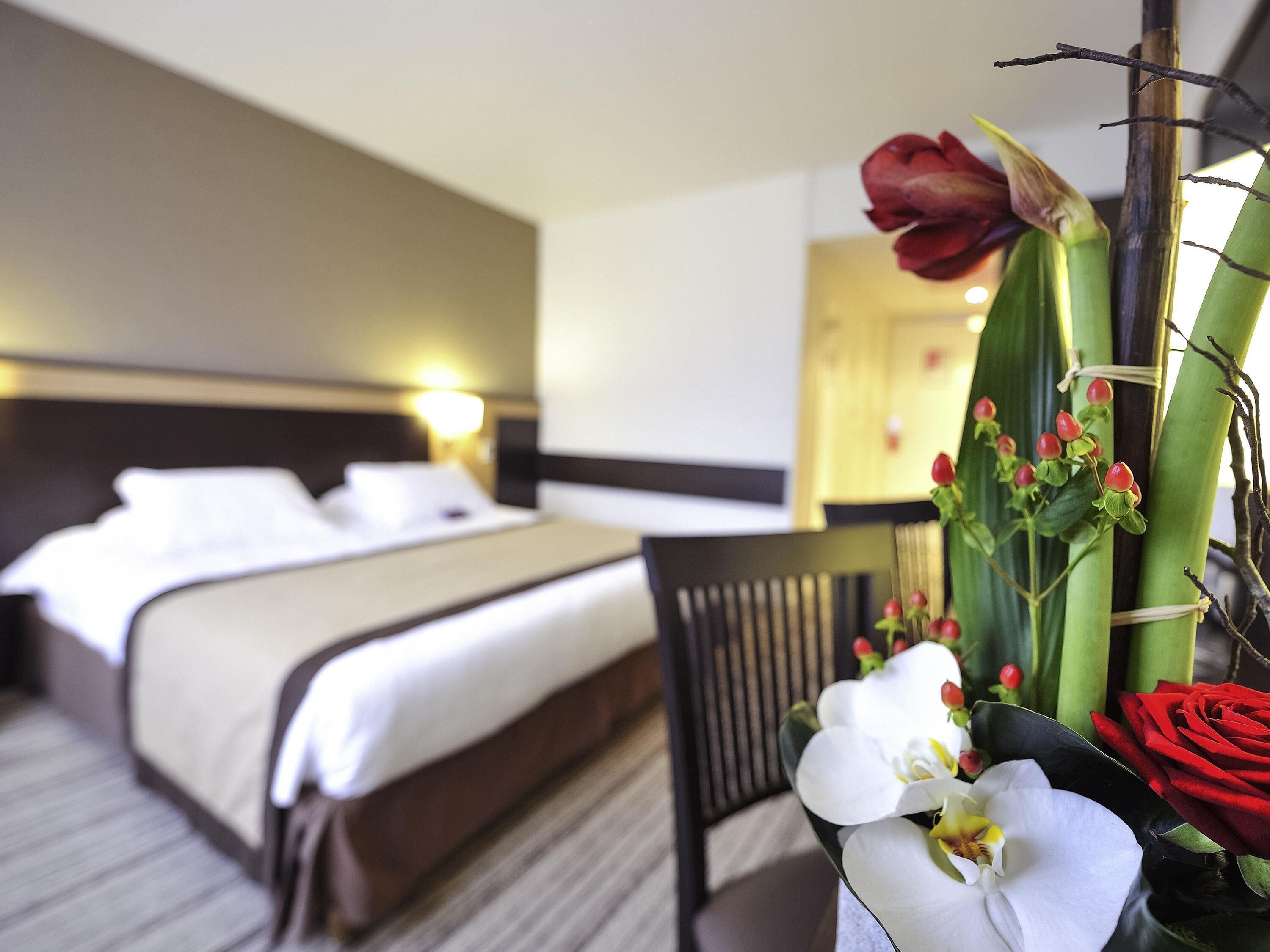 Chambre Double Standard, 1 lit double | Coffres-forts dans les chambres, bureau, rideaux occultants