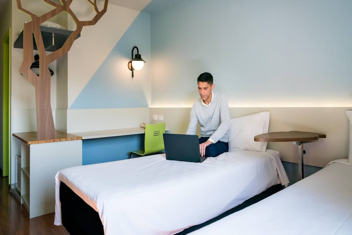 Minibar, desk, blackout curtains, soundproofing