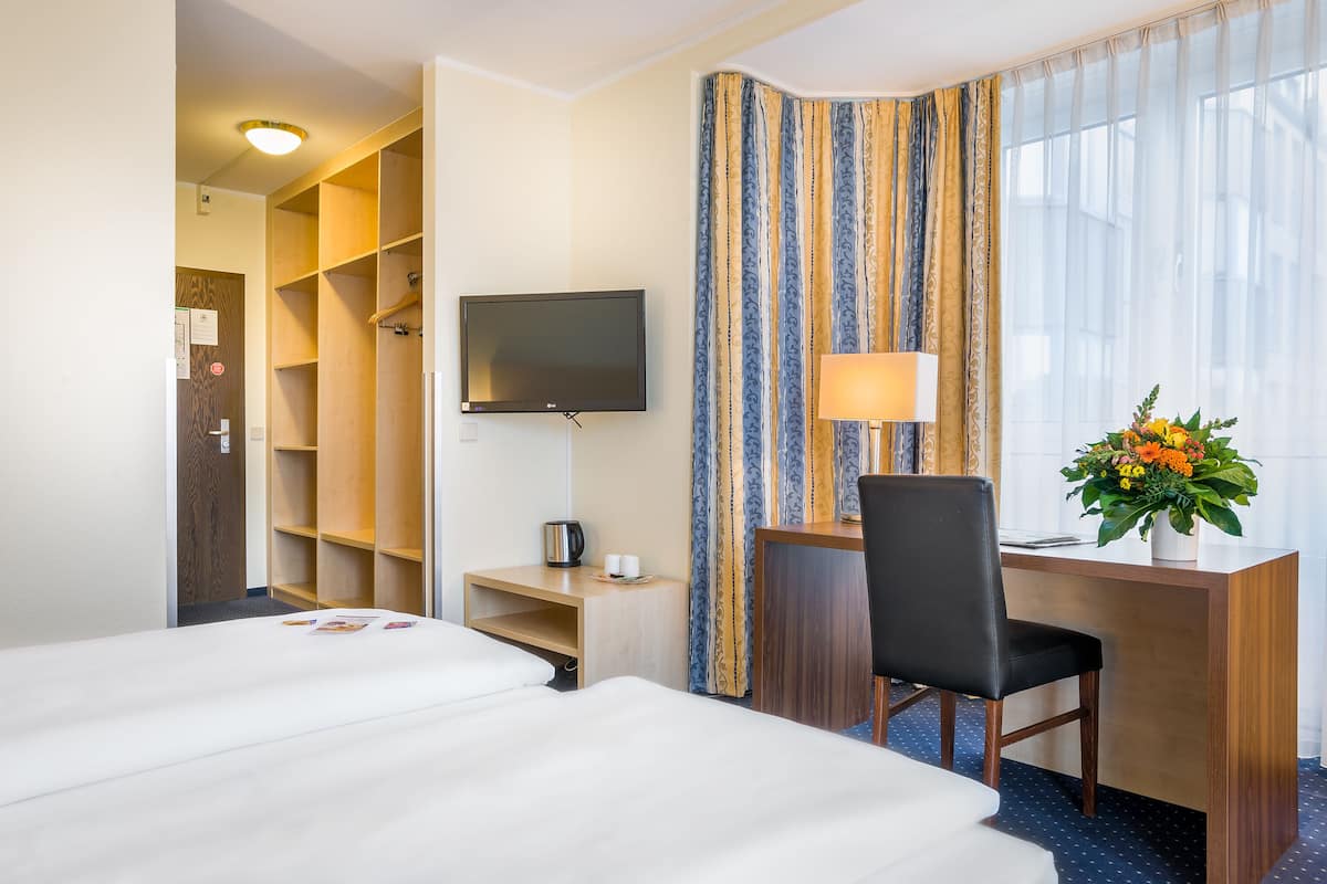 In-room safe, desk, blackout curtains, soundproofing