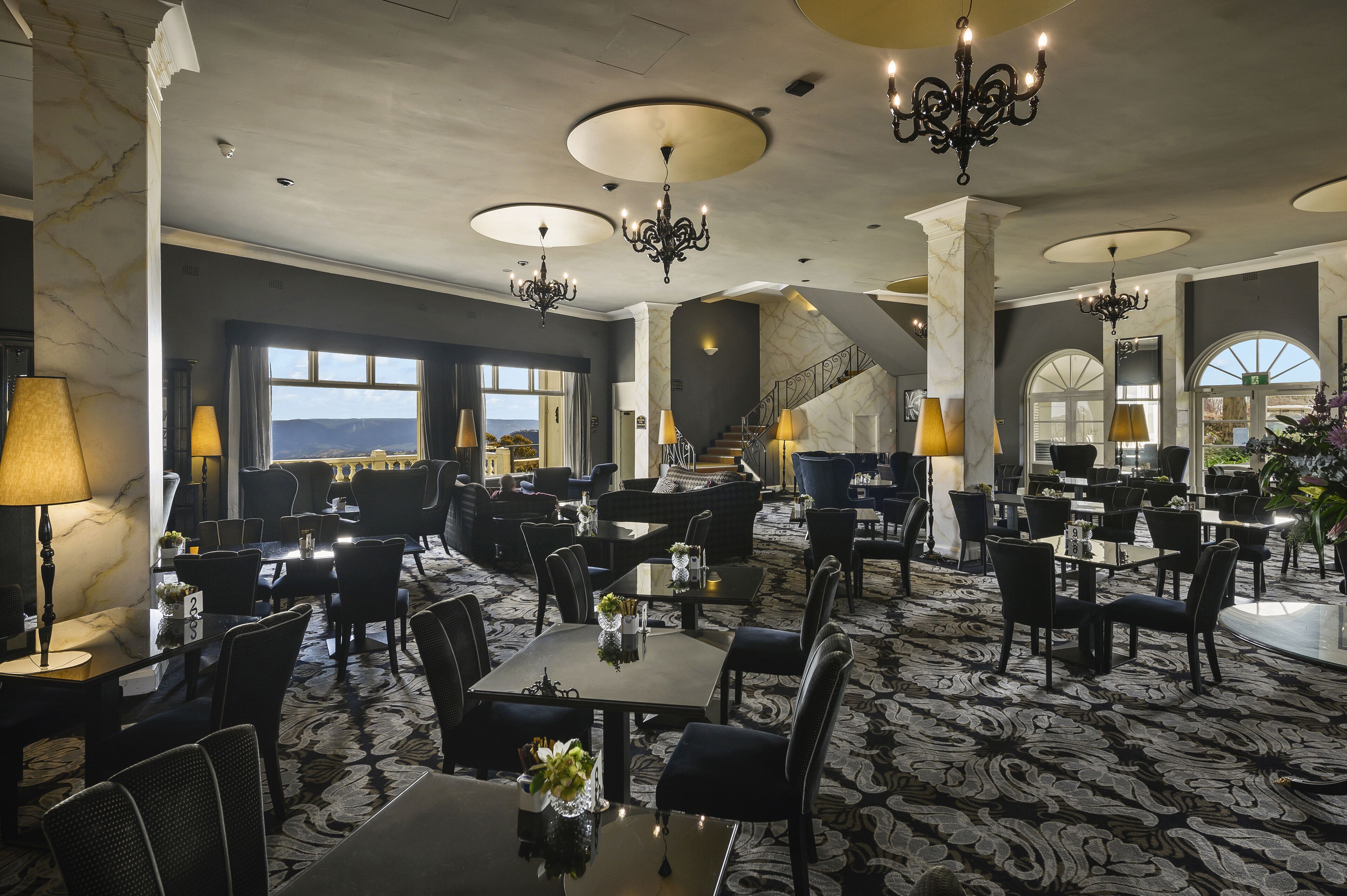 Sitteområde i lobbyen