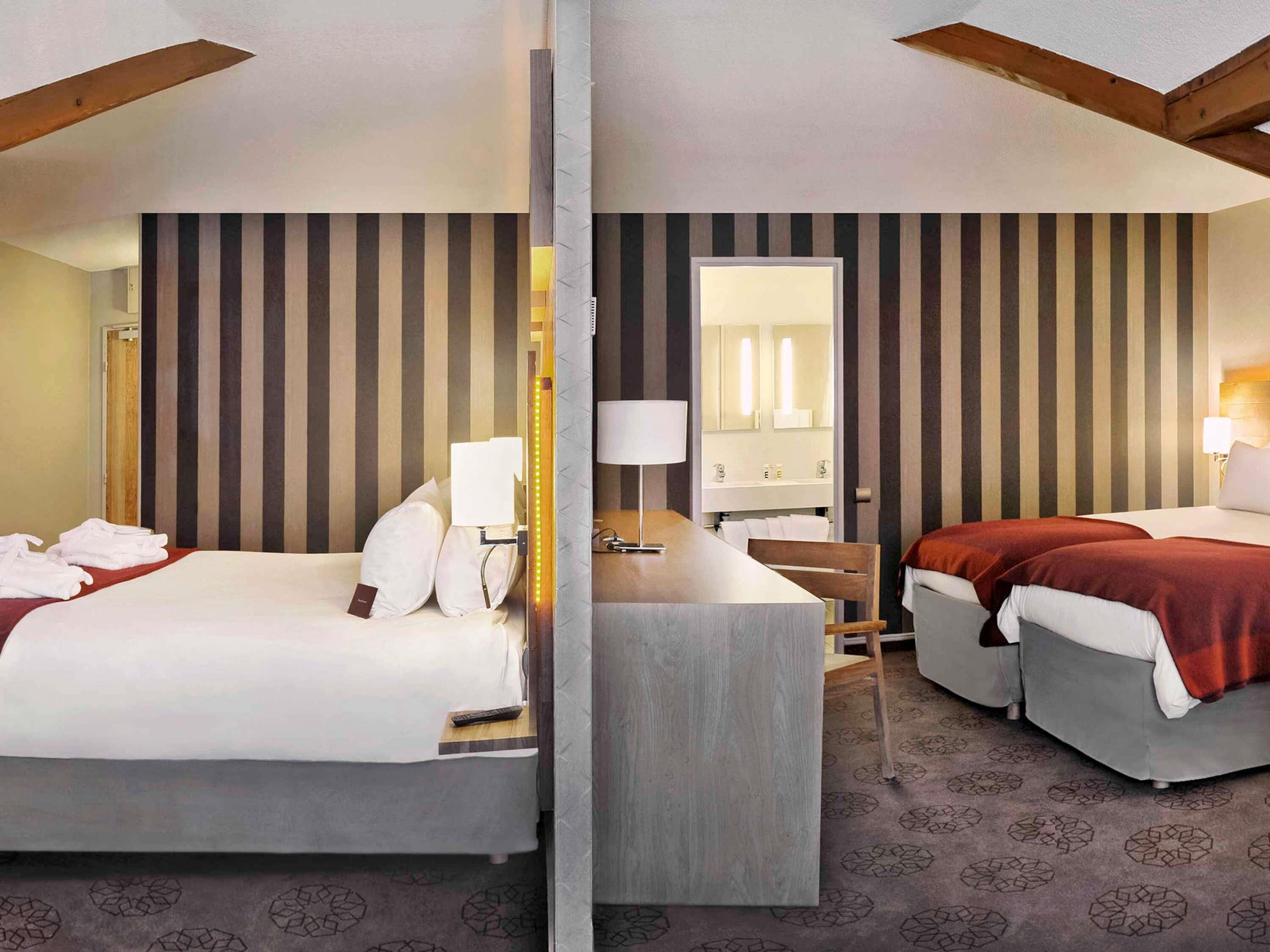 Coffres-forts dans les chambres, bureau, rideaux occultants