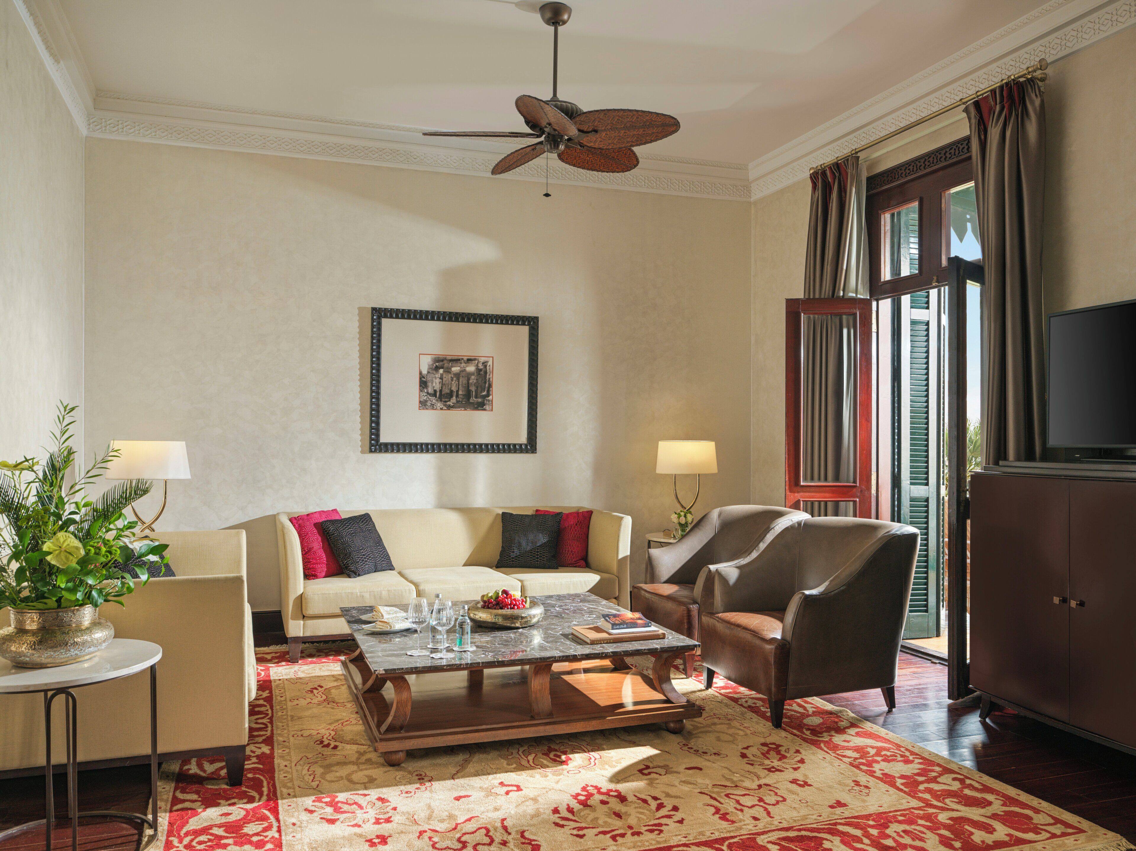 Suite (Palace Cataract Nile View) | Egyptian cotton sheets, premium bedding, pillowtop beds, minibar