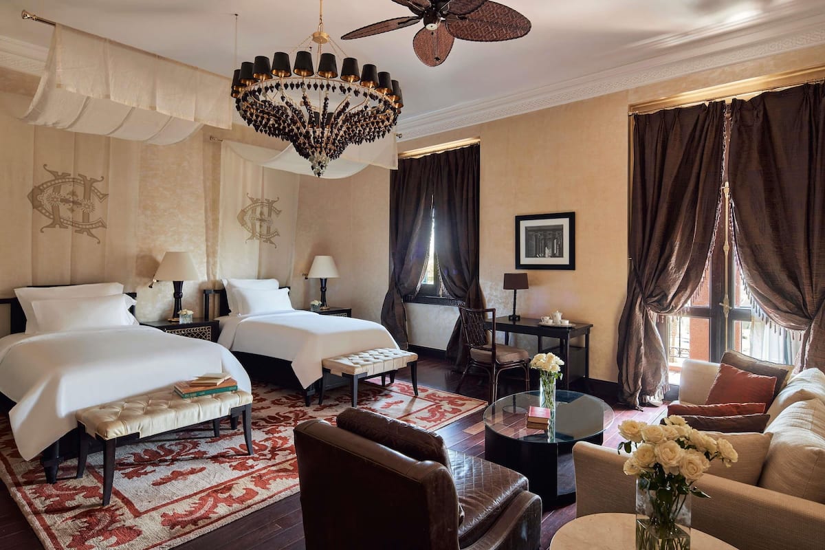 Luxury Room, 2 Double Beds, Balcony, Garden View | Egyptian cotton sheets, premium bedding, pillowtop beds, minibar