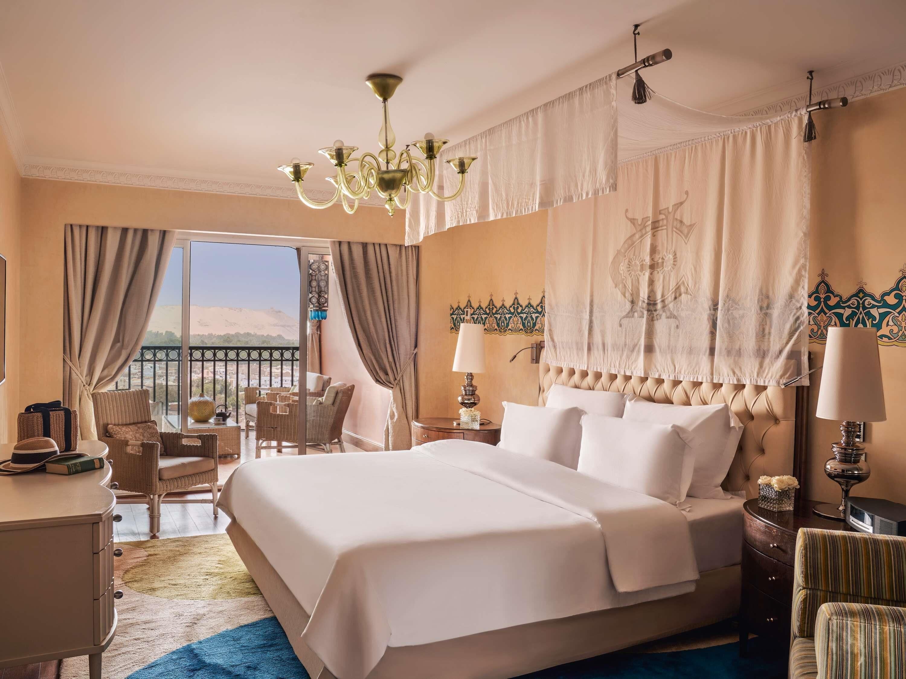 Luxury Room, 1 King Bed, Nile River View | Egyptian cotton sheets, premium bedding, pillowtop beds, minibar