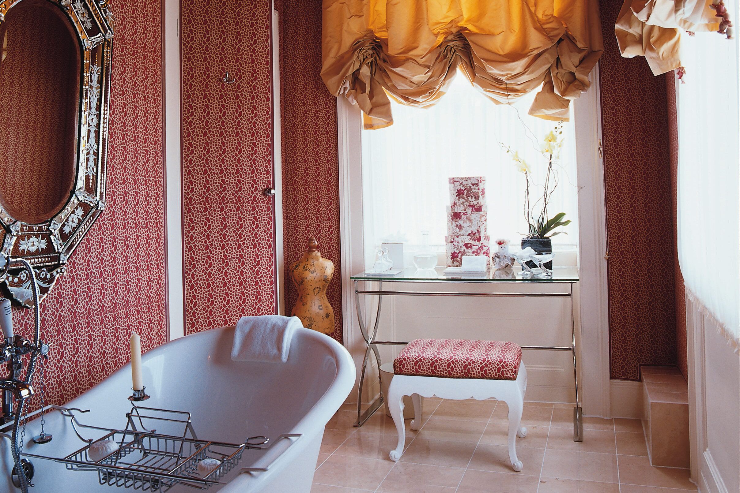 combined shower/bathtub, eco-friendly toiletries, hair dryer, bathrobes