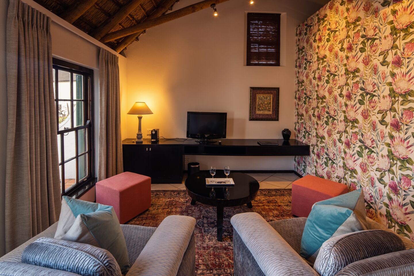 terrace suite | living area | plasma tv, dvd player, pay films