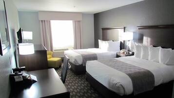 Standard Room, 2 Queen Beds, Accessible, Non Smoking | Desk, blackout drapes, soundproofing, iron/ironing board
