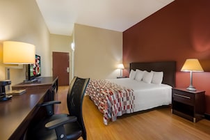 Habitación superior, 1 cama de matrimonio grande, no fumadores | Escritorio, espacio para trabajar con un portátil, cortinas opacas