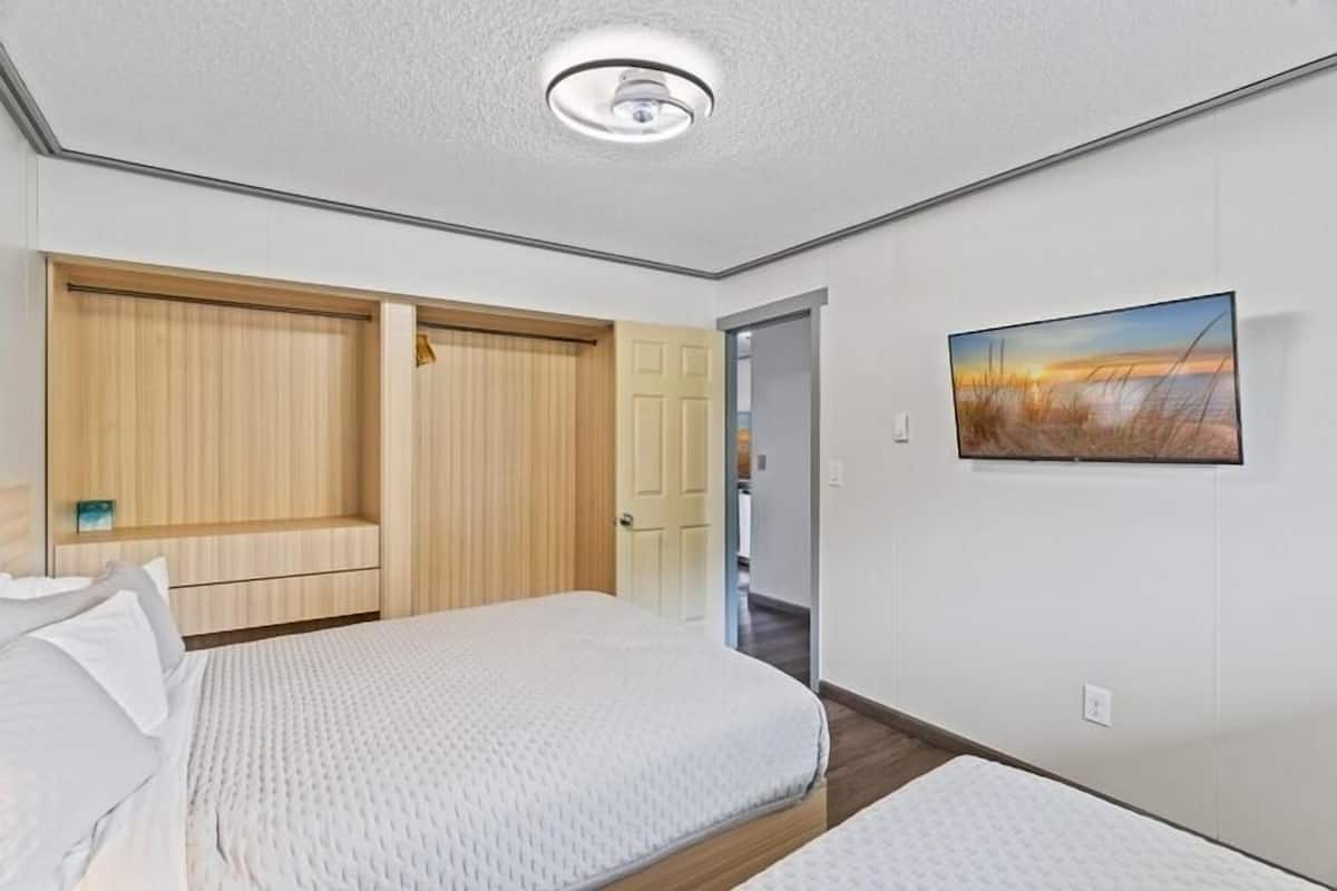 Premium bedding, pillowtop beds, individually decorated