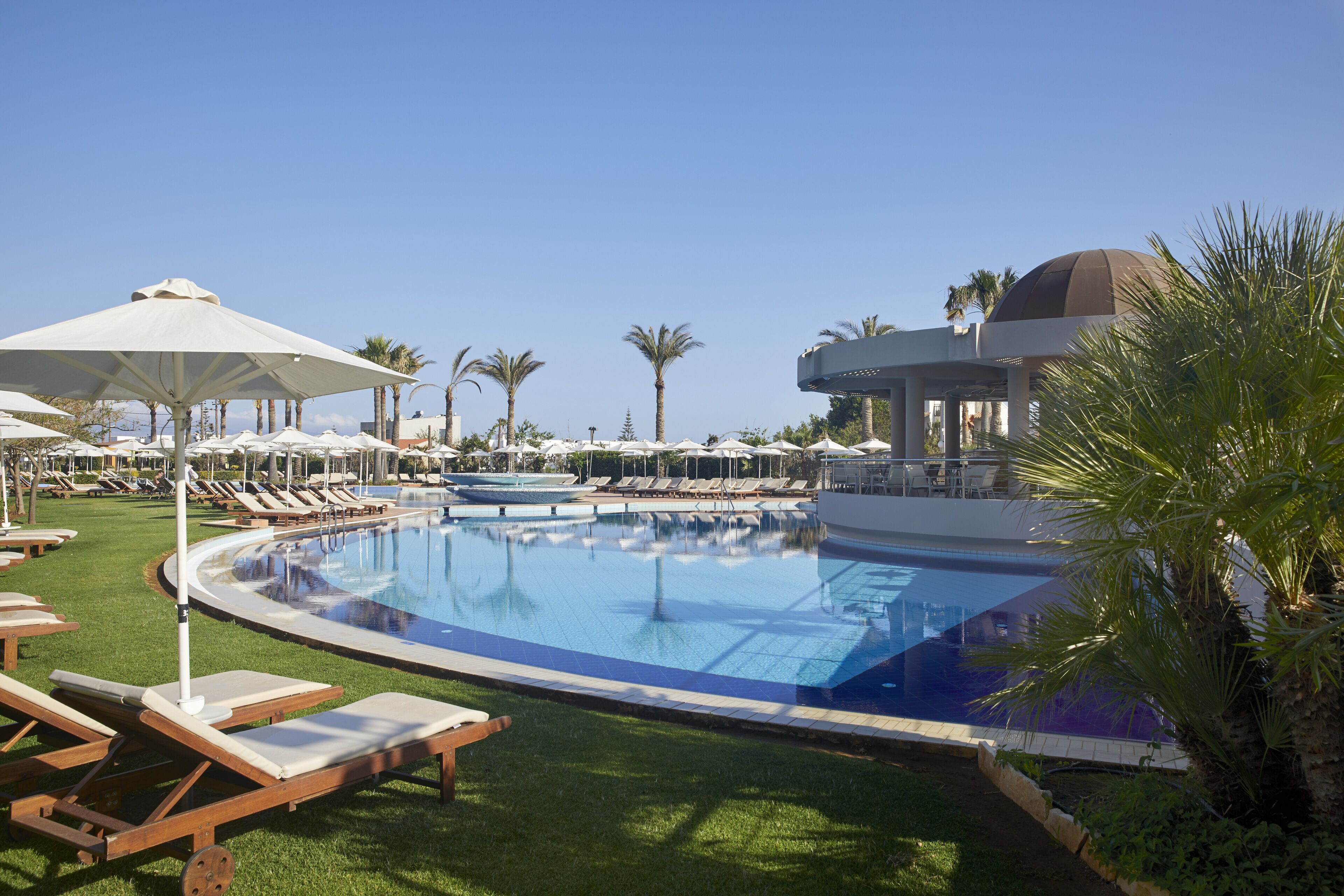 indoor pool, 4 outdoor pools, pool umbrellas, pool loungers