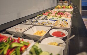 Daily buffet breakfast for a fee