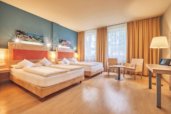1 habitación, ropa de cama de alta calidad y colchones con pillow-top 