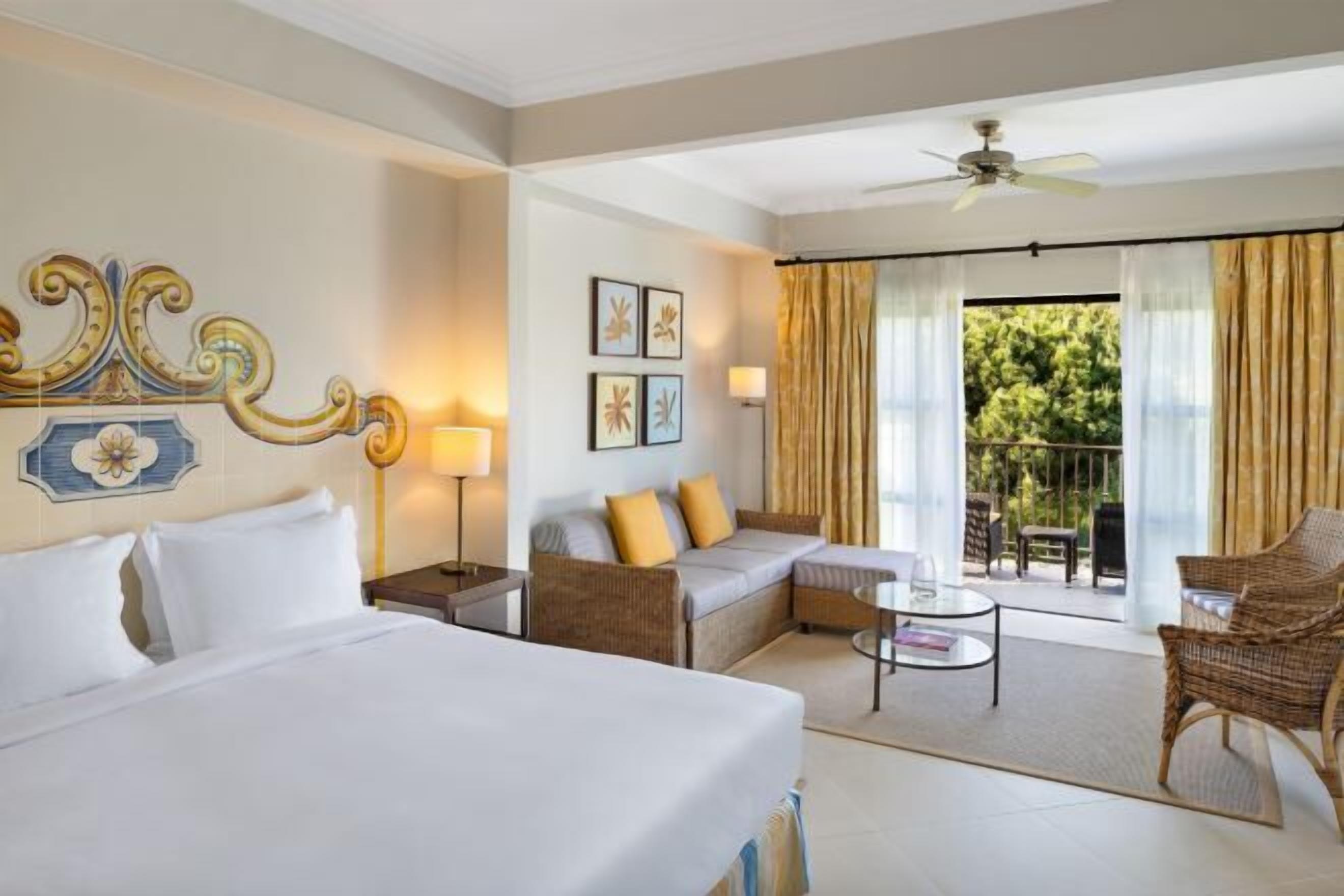 Premium bedding, pillow-top beds, in-room safe, desk