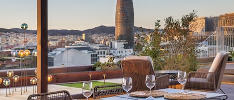 Terrasse sur le toit