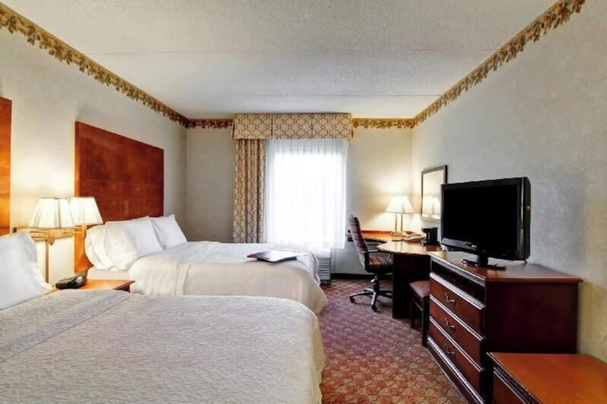 Premium bedding, desk, blackout curtains, iron/ironing board