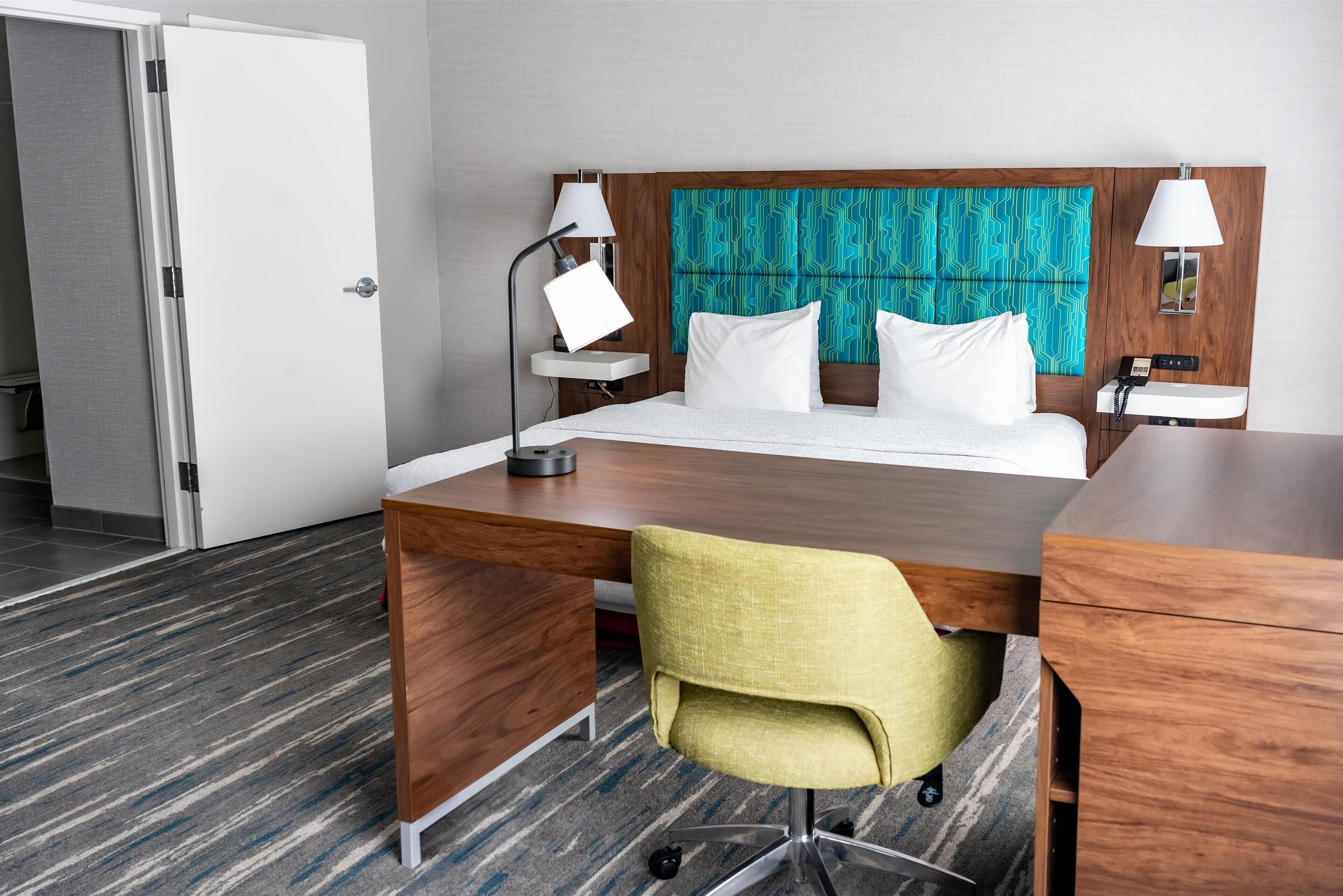 studio, accessible, non smoking | premium bedding, desk, blackout curtains, iron/ironing board