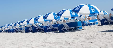 Beach nearby, beach towels