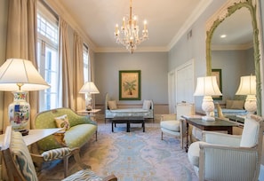 Grand Suite | Living room | Flat-screen TV, iPod dock