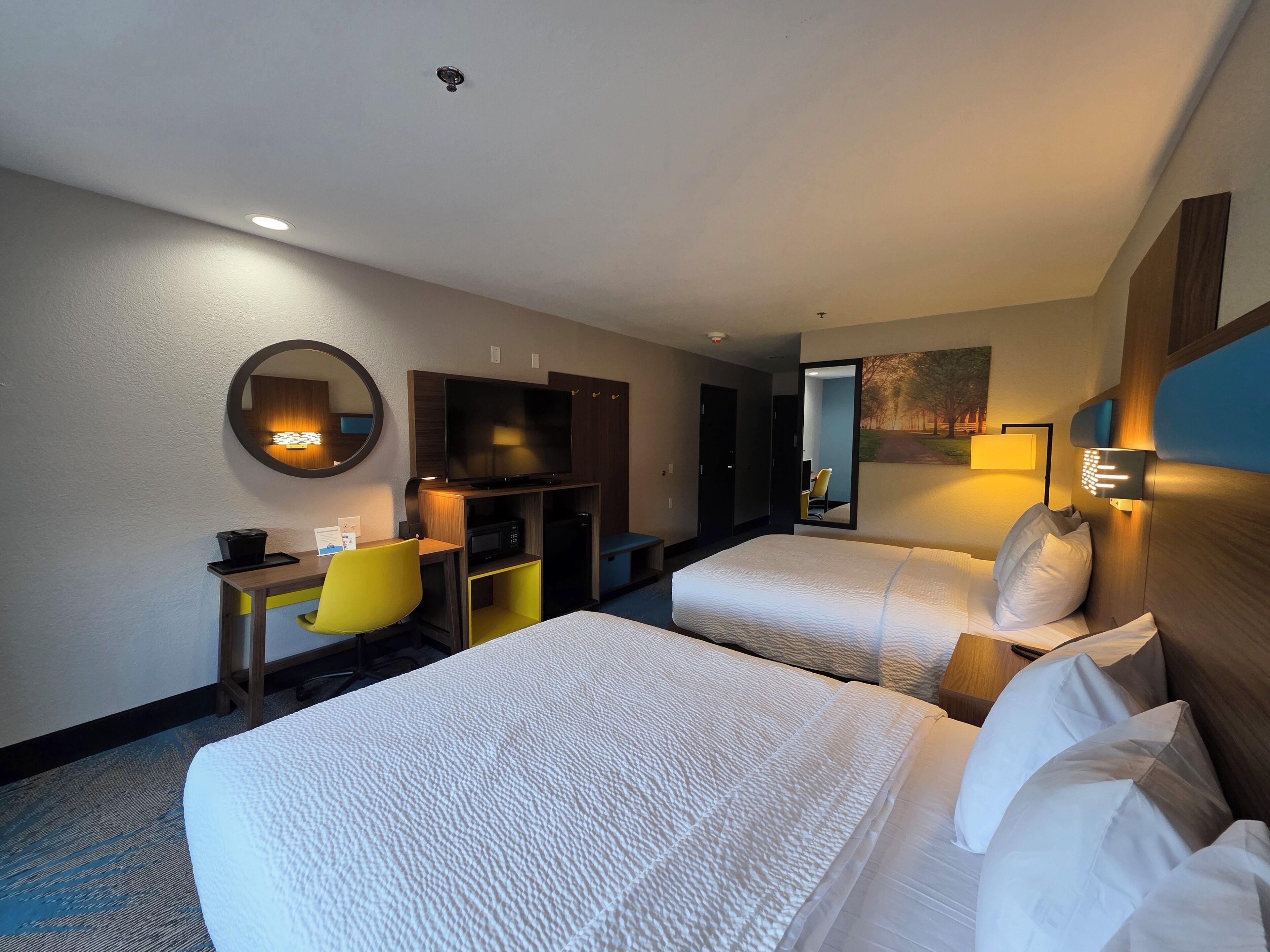 Deluxe Room, 2 Queen Beds, Accessible, Non Smoking (Mobility, Tub w/ Grab Bars) | Pillowtop beds, desk, iron/ironing board, free WiFi