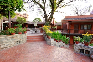 Outdoor dining - Summit Hotel (Lalitpur)