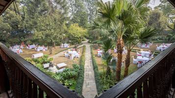 Outdoor wedding area