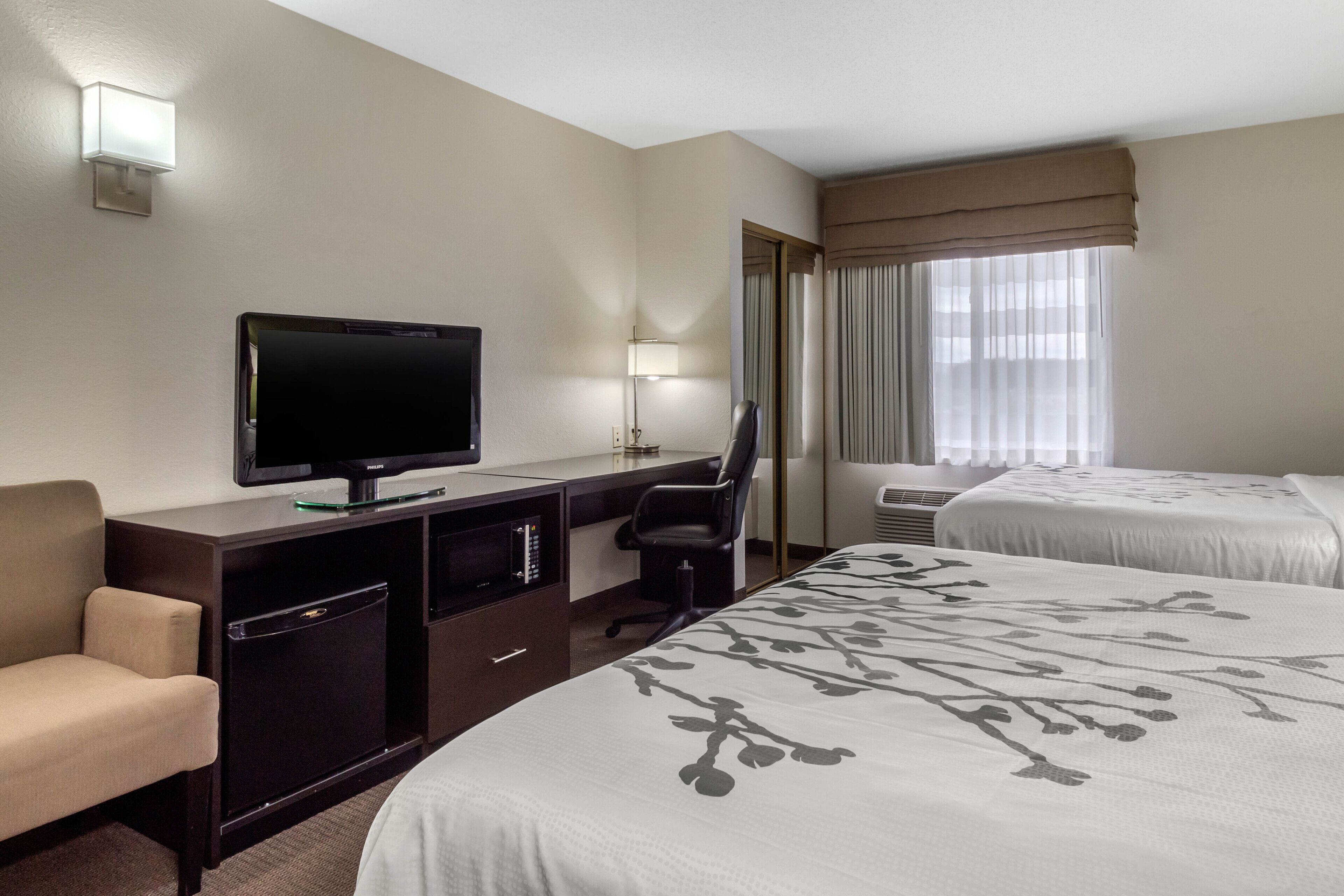 standard room, 2 queen beds | iron/ironing board, free wifi, bed sheets, alarm clocks