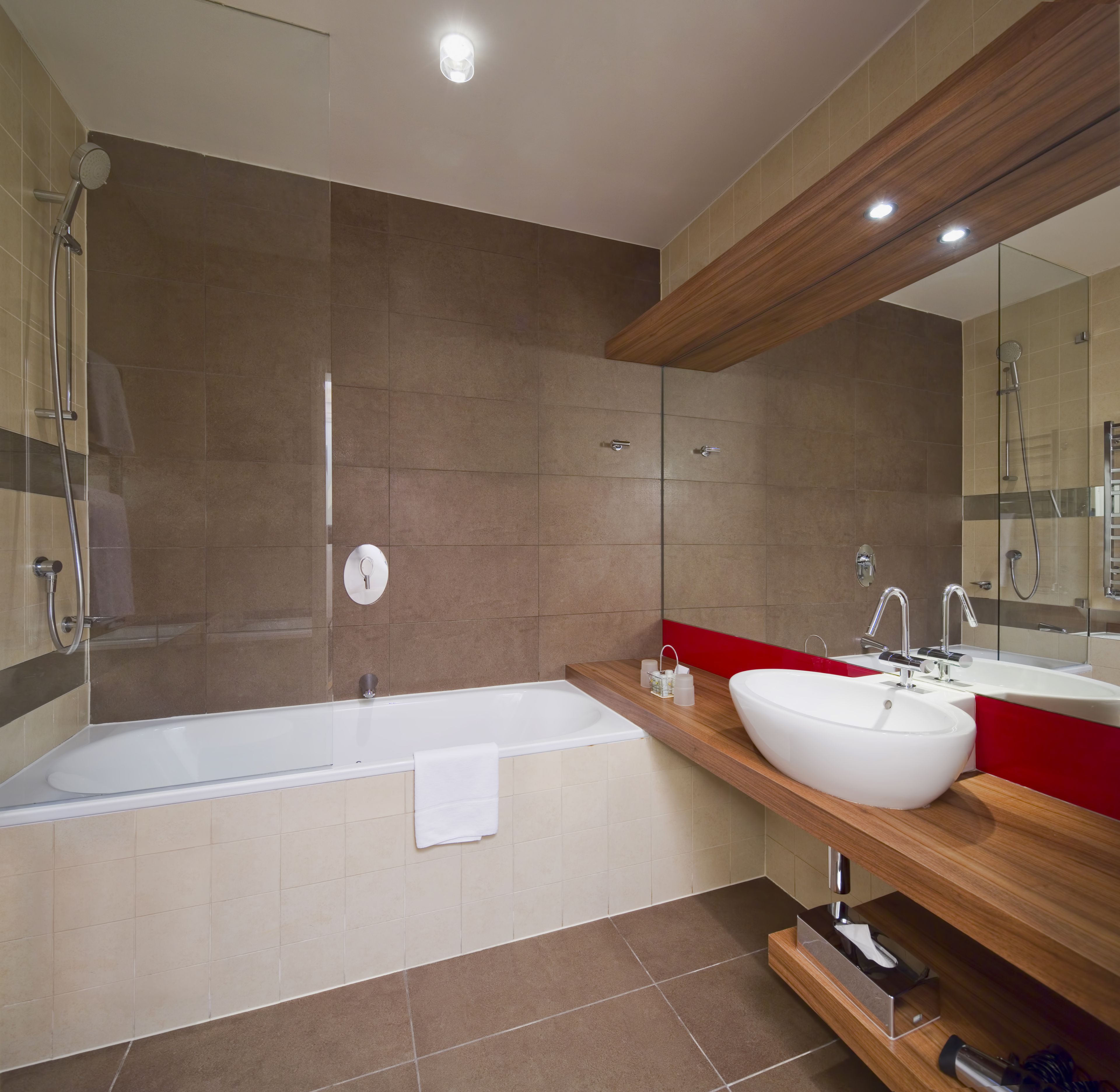 free toiletries, hair dryer, bathrobes, towels