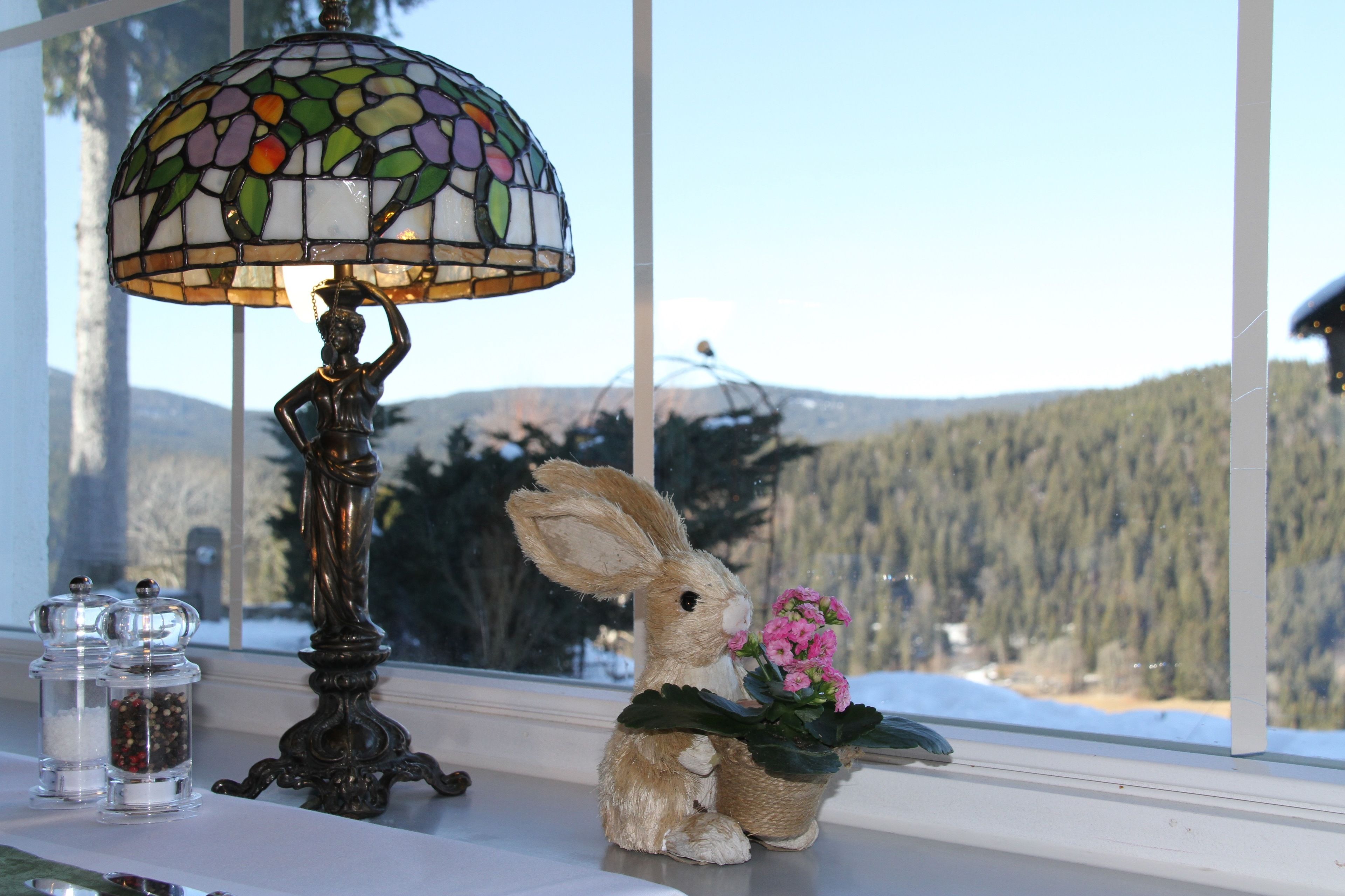 breakfast and dinner served, garden views