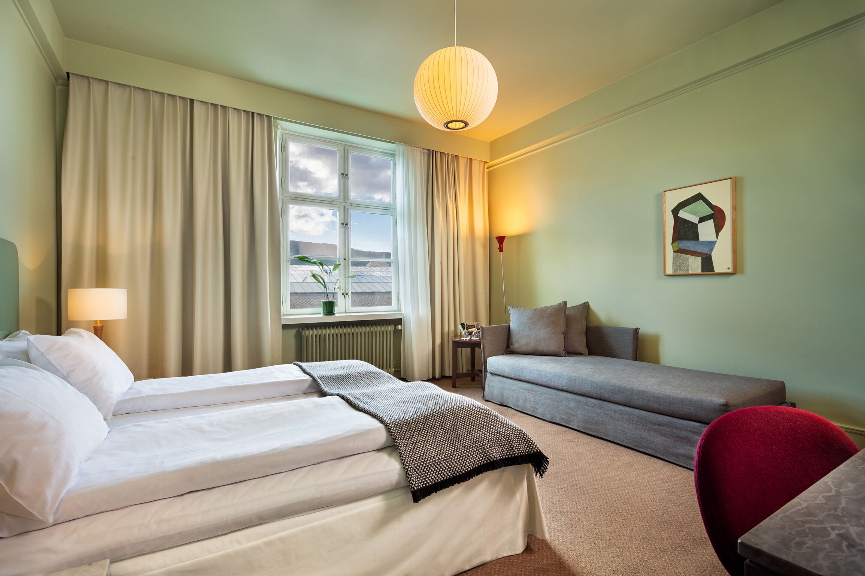 family twin room, multiple beds | 1 bedroom, minibar, in-room safe, desk