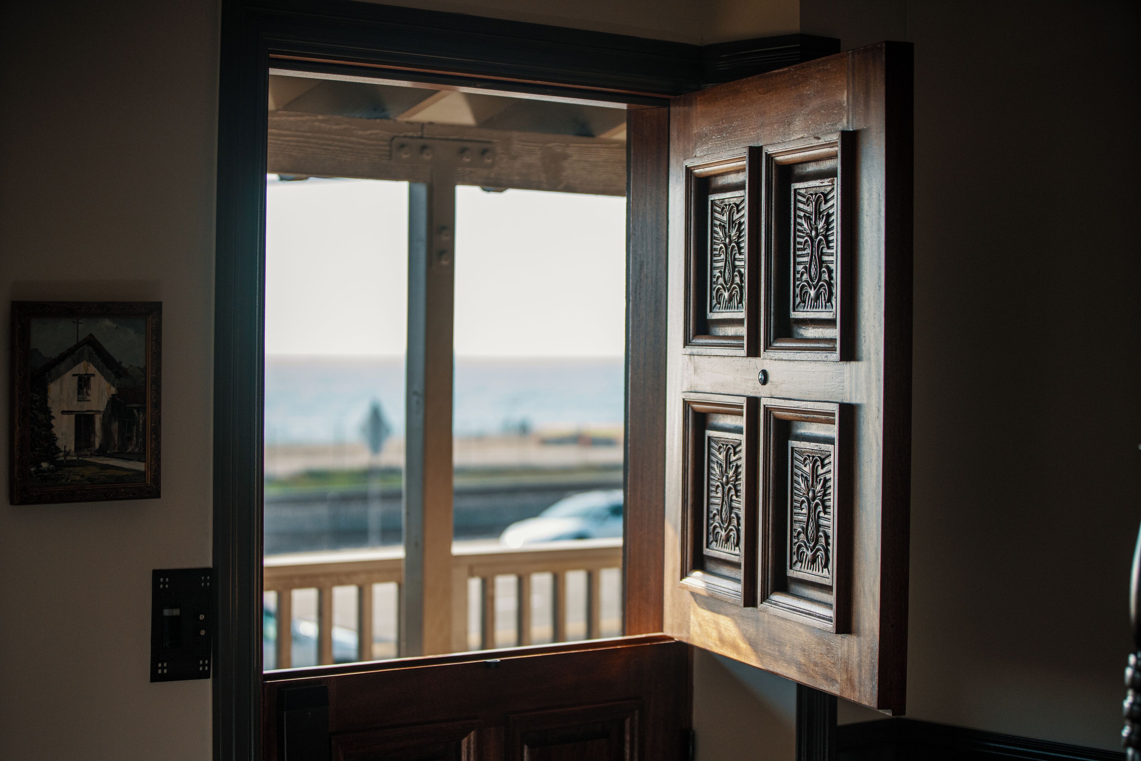 Ocean View King with Balcony | Premium bedding, pillowtop beds, iron/ironing board, free WiFi