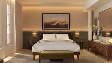 Frette Italian sheets, premium bedding, down duvets, pillow-top beds