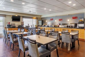 Free daily buffet breakfast