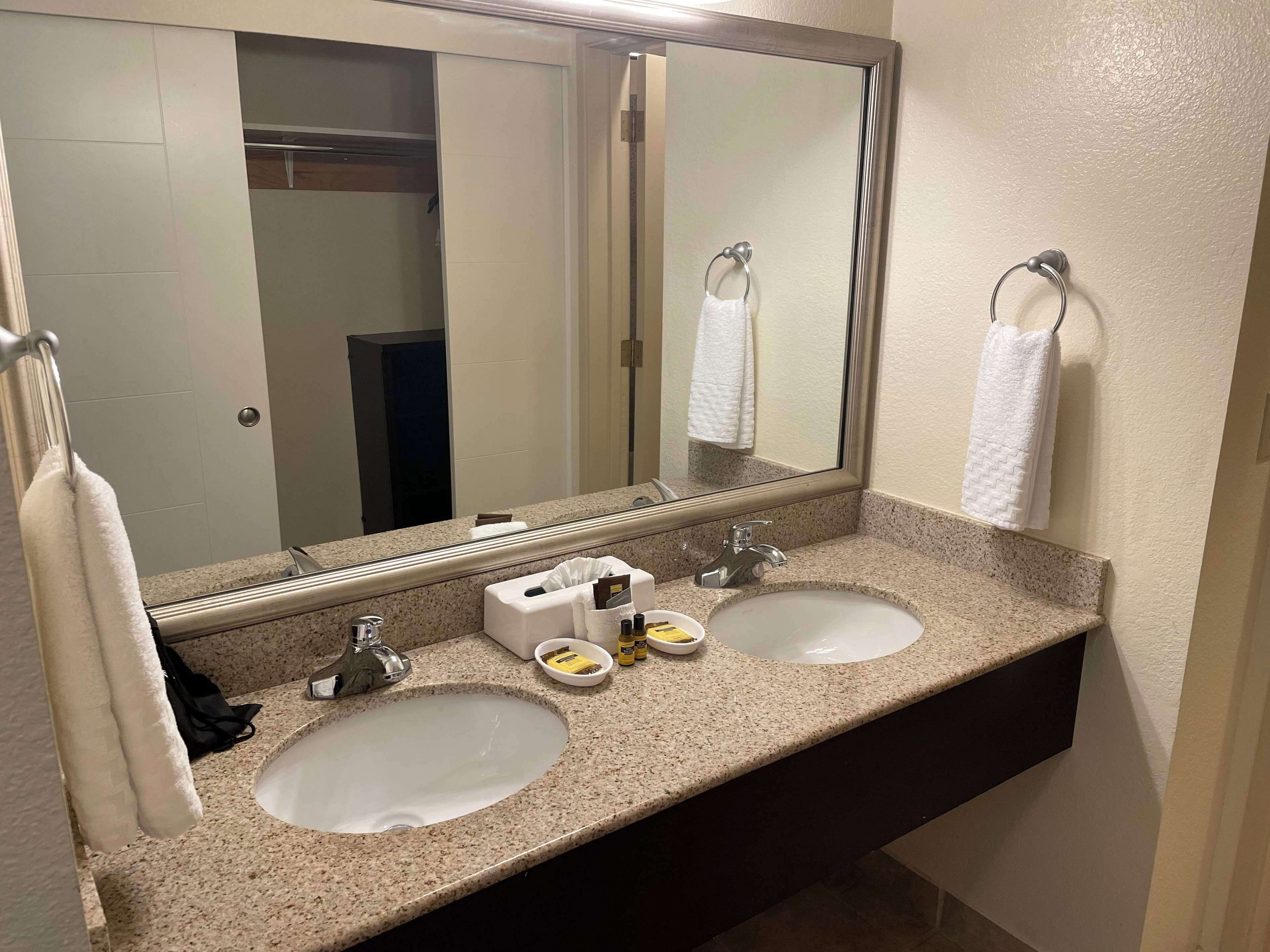 standard room, 2 queen beds, non smoking, kitchenette | premium bedding, pillow-top beds, desk, blackout curtains