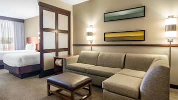 Studio, 2 Queen Beds, Accessible, Non Smoking (Bathtub with Grab Bars) | Down comforters, desk, laptop workspace, blackout drapes