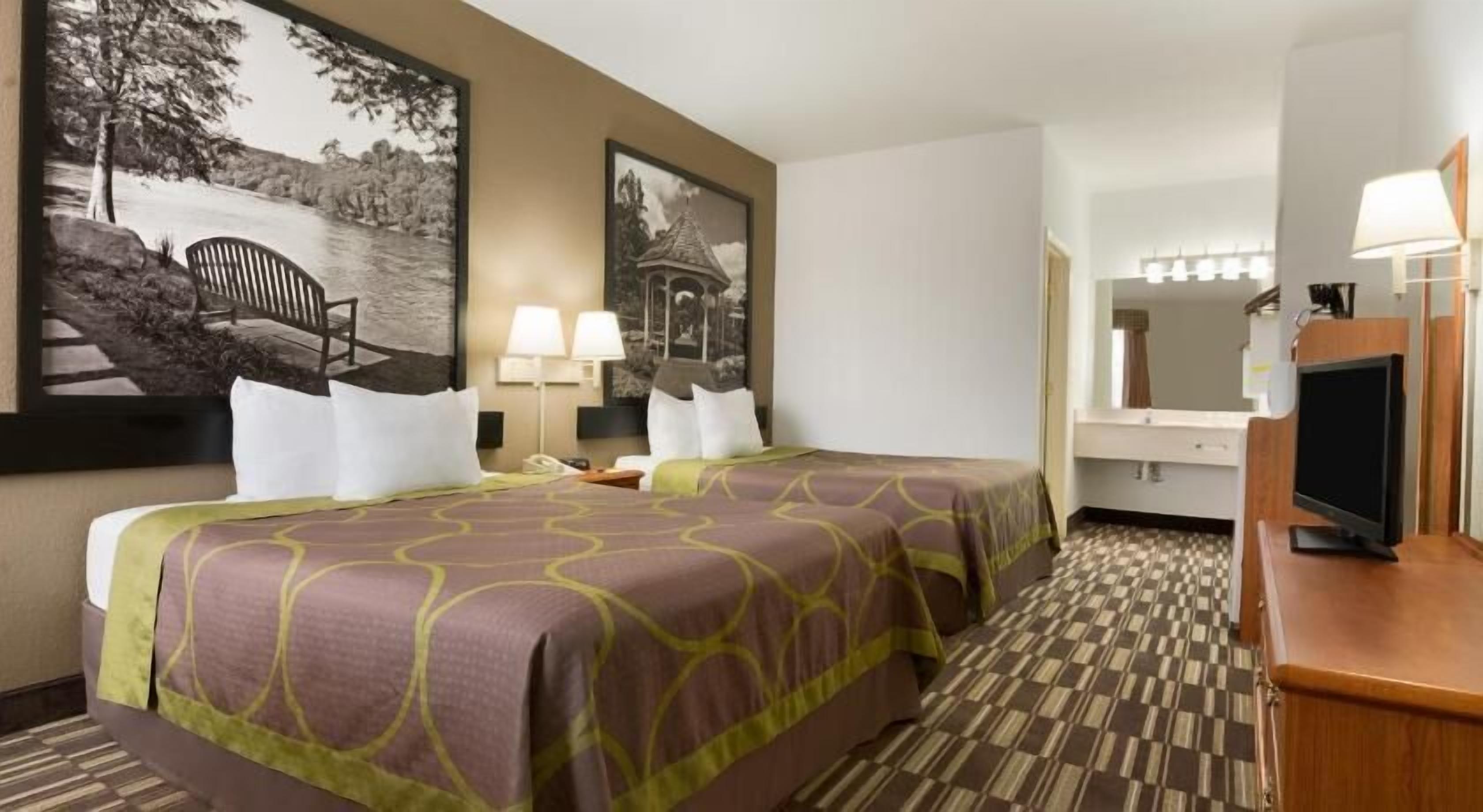 Blackout curtains, iron/ironing board, free WiFi, bed sheets