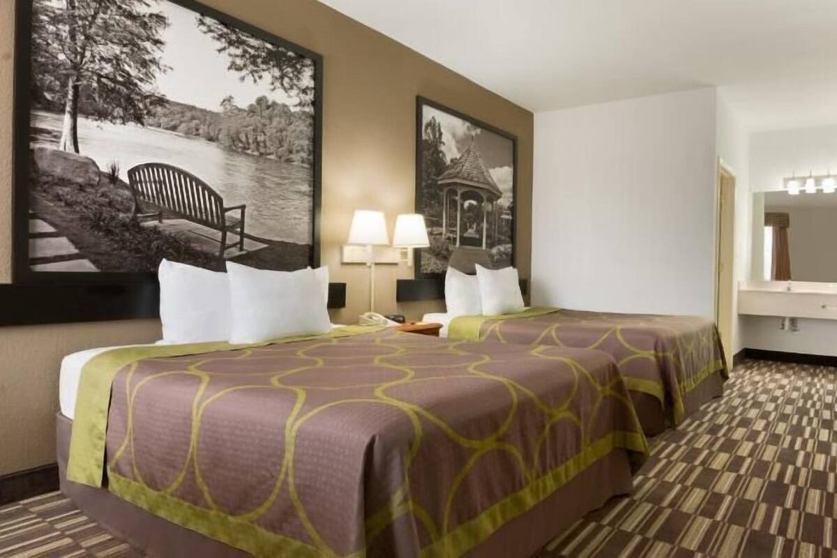 Blackout curtains, iron/ironing board, free WiFi, bed sheets