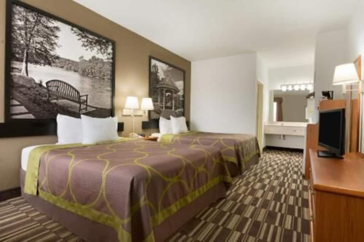 Blackout curtains, iron/ironing board, free WiFi, bed sheets