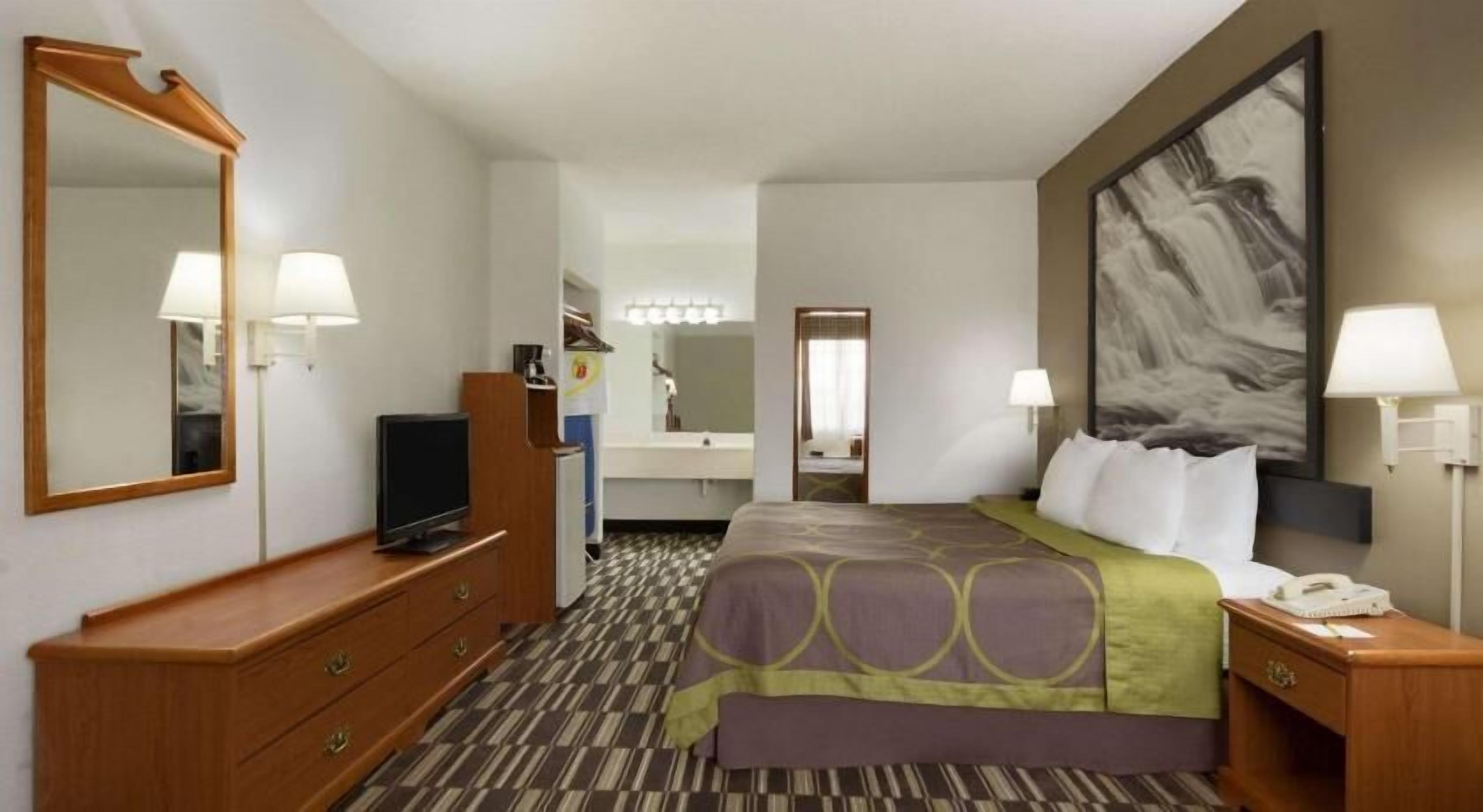 Blackout curtains, iron/ironing board, free WiFi, bed sheets