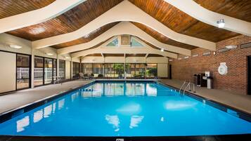 Indoor pool, open 6:00 AM to 11:00 PM, sun loungers