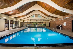 Indoor pool, open 6:00 AM to 11:00 PM, sun loungers