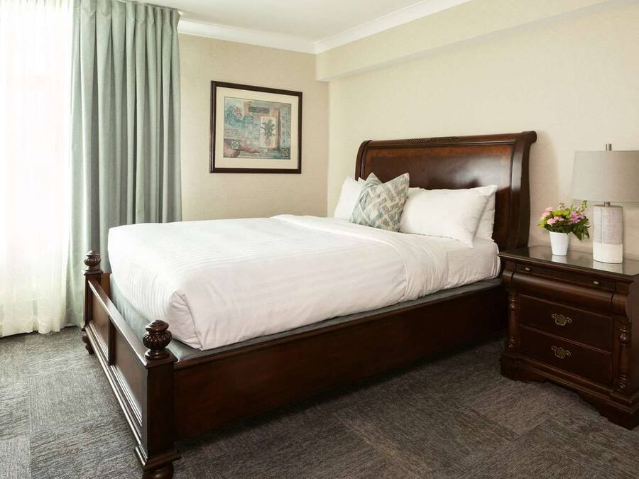 Biancheria da letto di alta qualità, copriletto in piuma, minibar