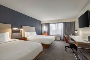 Room, 2 Queen Beds | Hypo-allergenic bedding, desk, blackout drapes, iron/ironing board