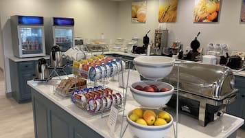 Free daily self-serve breakfast