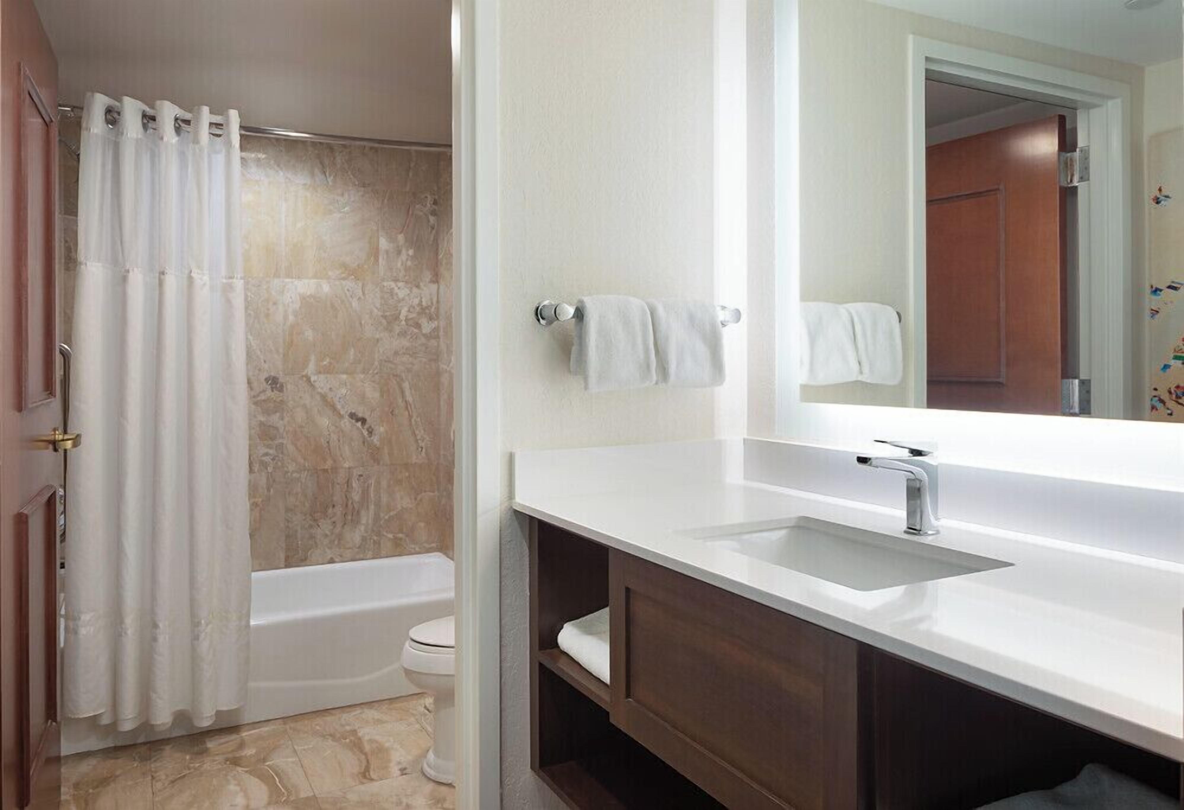 free toiletries, hair dryer, towels