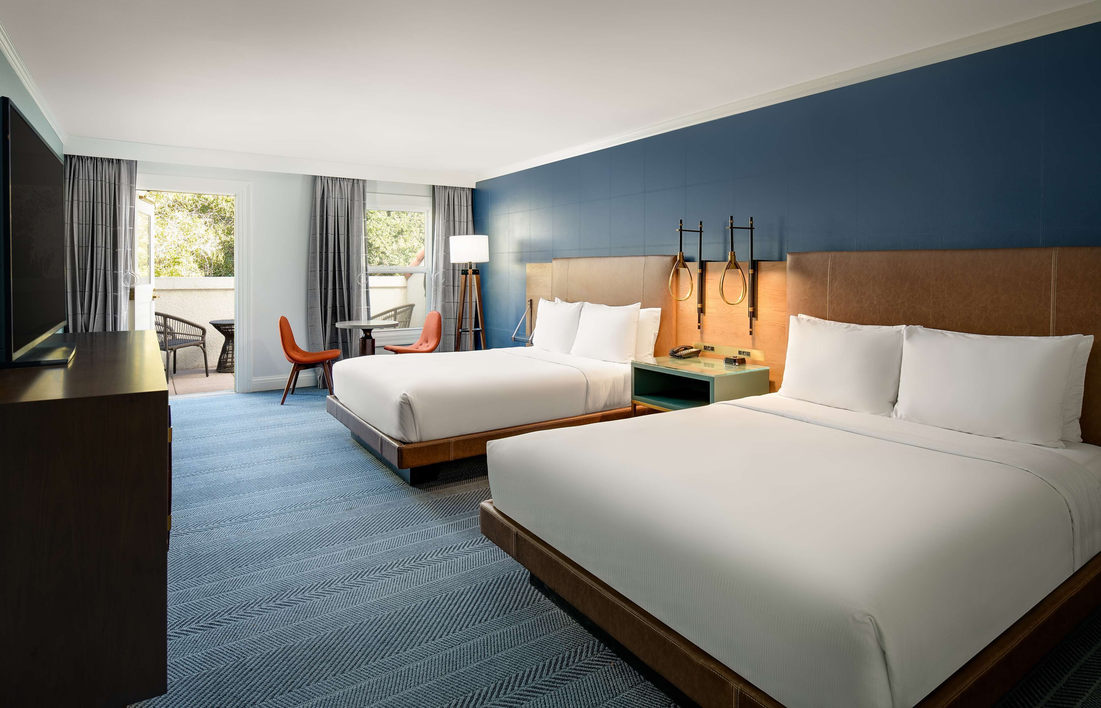 room, 2 queen beds | in-room safe, desk, blackout curtains, iron/ironing board